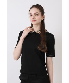 DAKS / ダックス その他トップス | チェック襟付きニット（半袖）