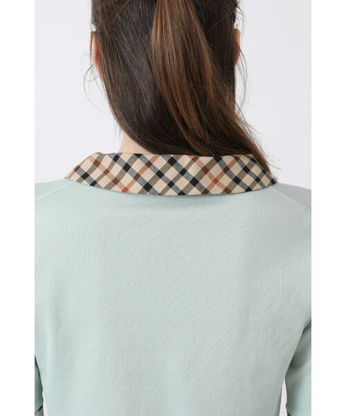 DAKS / ダックス その他トップス | チェック襟付きニット(半袖) | 詳細6