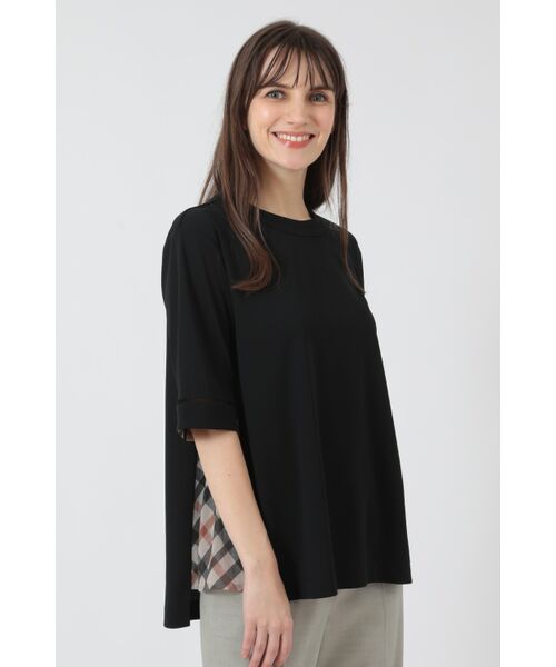 DAKS / ダックス その他トップス | チェックコンビチュニック(10/ブラック)
