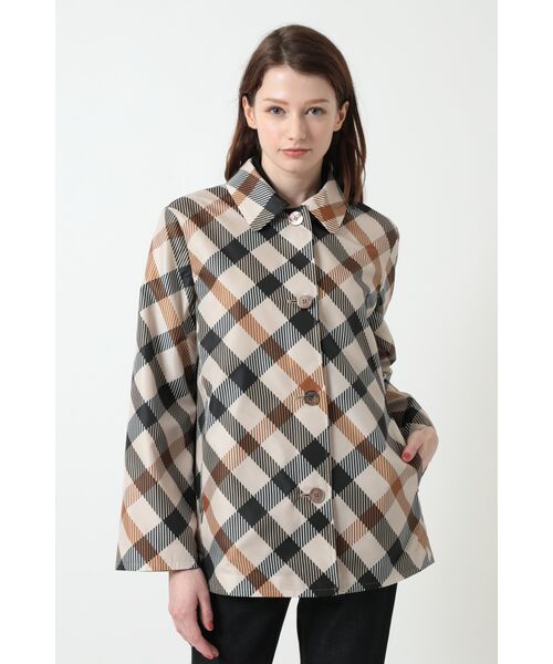 DAKS / ダックス その他アウター | リバーシブルショート丈ステンカラーコート(キャメル)