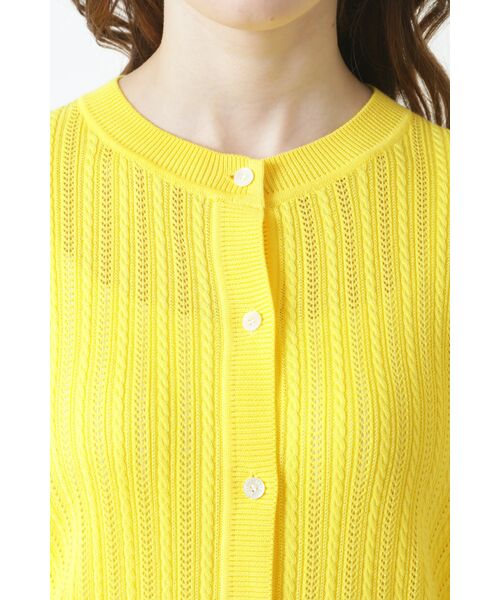 DAKS / ダックス その他トップス | ミニケーブル アイレット カーディガン | 詳細3