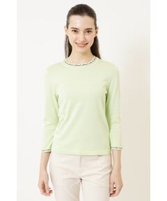 DAKS / ダックス その他トップス | チェックジャカードコットンニットプルオーバー