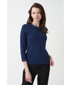 DAKS / ダックス その他トップス | チェックジャカードコットンニットプルオーバー