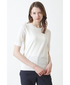 DAKS / ダックス その他トップス | オーガニックコットン ケーブルスリーブ プルオーバー