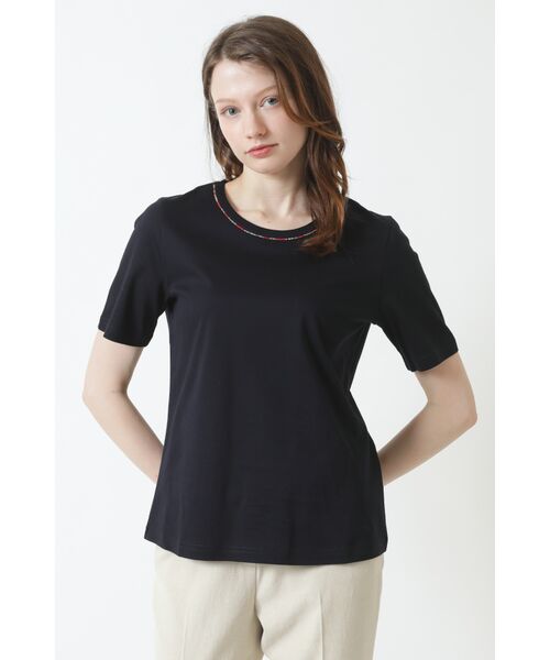 DAKS / ダックス その他トップス | LIBERTYプリント クルーネック Tシャツ（ネイビー）