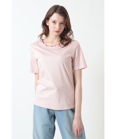 DAKS / ダックス その他トップス | ハウスチェック スパンコール Tシャツ