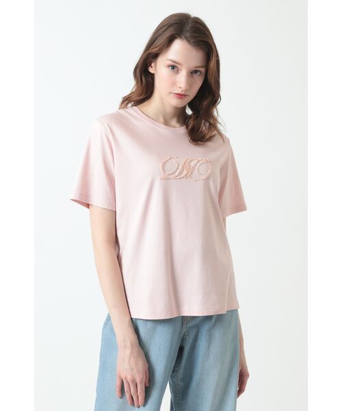 DAKS / ダックス その他トップス | ロゴ スパンコール Tシャツ（ライトピンク）