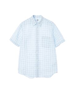 DAKS / ダックス シャツ・ブラウス | リネンチェック 半袖シャツ