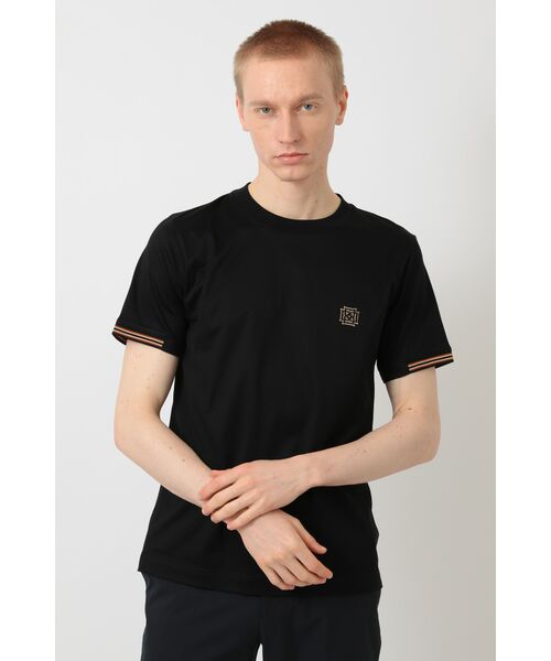DAKS / ダックス その他トップス | GIZAコットン DAKSカラーライン Tシャツ（ブラック）