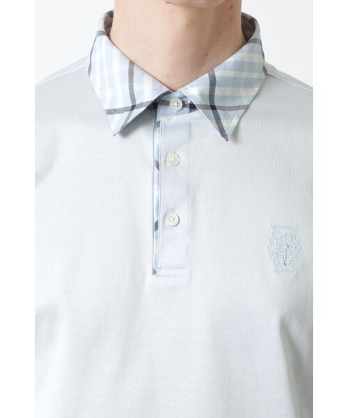 DAKS / ダックス その他トップス | ギザ コットン チェックポロシャツ | 詳細4