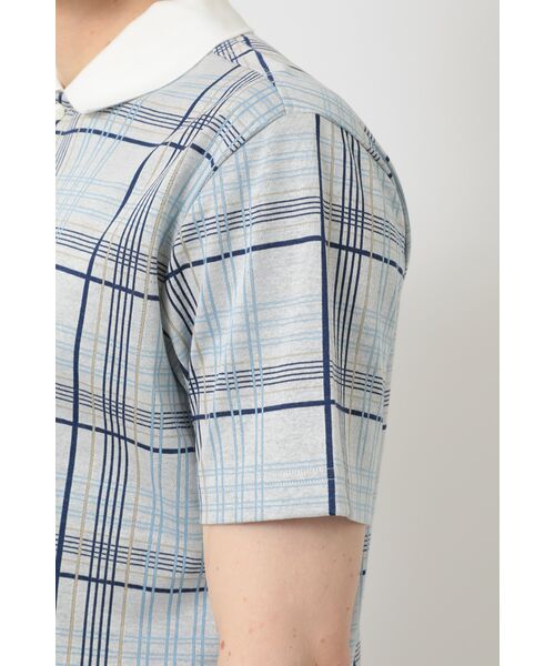 DAKS / ダックス その他トップス | イノベーションチェック 先染めポロシャツ | 詳細3
