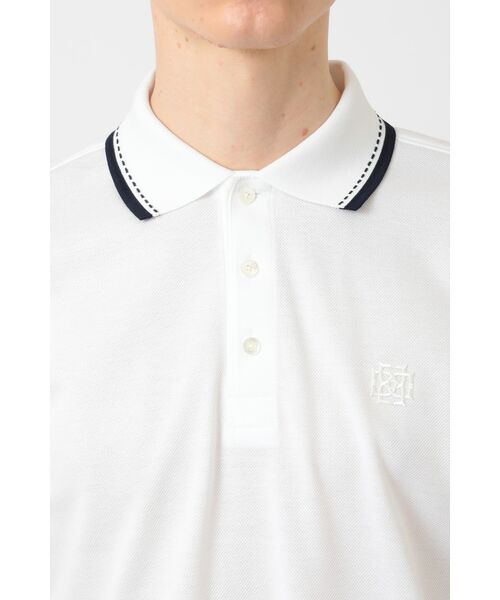 DAKS / ダックス その他トップス | スーピマコットン ラインリブ ポロシャツ | 詳細3