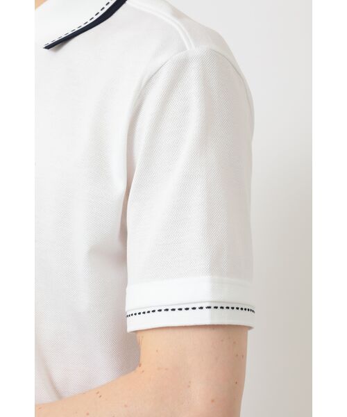 DAKS / ダックス その他トップス | スーピマコットン ラインリブ ポロシャツ | 詳細4