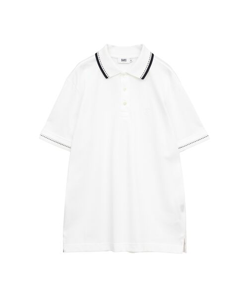 DAKS / ダックス その他トップス | スーピマコットン ラインリブ ポロシャツ | 詳細7