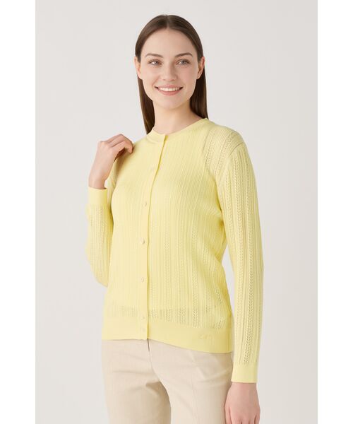 DAKS / ダックス その他トップス | コットンレーシーカーディガン（イエロー）