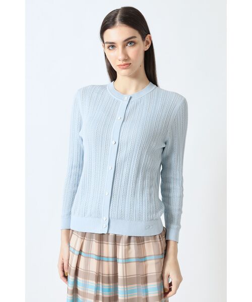 DAKS / ダックス その他トップス | コットンレーシーカーディガン（サックスブルー）