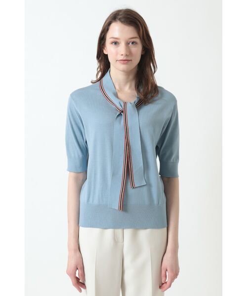 DAKS / ダックス その他 | John Smedley for DAKS ハウスストライプトップ（シーグラス）