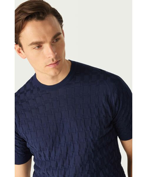 DAKS / ダックス その他 | John Smedley for DAKS ハウスチェックTシャツ | 詳細3