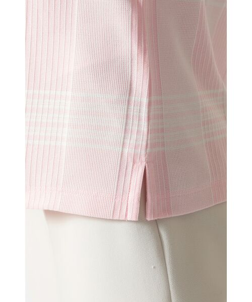 DAKS / ダックス  | [DAKS GOLF] チェックジャカード半袖カラーTシャツ | 詳細5