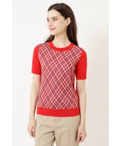 DAKS / ダックス その他トップス | チェックジャカードプルオーバー
