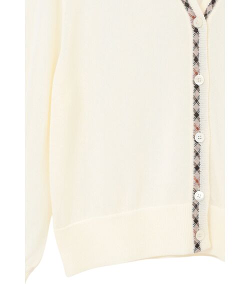 DAKS / ダックス その他トップス | 【軽量シアー】ハウスチェック編みVネックカーディガン | 詳細6