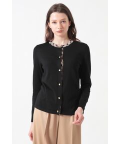 DAKS / ダックス その他トップス | 【ウォッシャブル】衿前立てチェック カーディガン