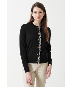 DAKS / ダックス その他トップス | 【保温保湿】メリノウールチェックフリルカーディガン
