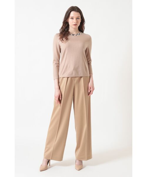 DAKS / ダックス その他トップス | 【ウォッシャブル】衿チェック柄 ニットプルオーバー | 詳細2
