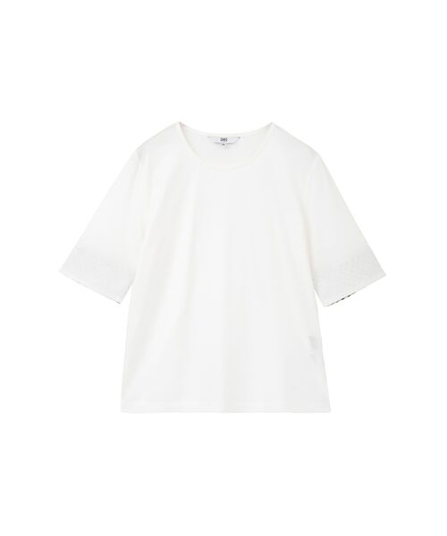 DAKS / ダックス その他トップス | ハウスチェックカフス5分袖Tシャツ | 詳細2