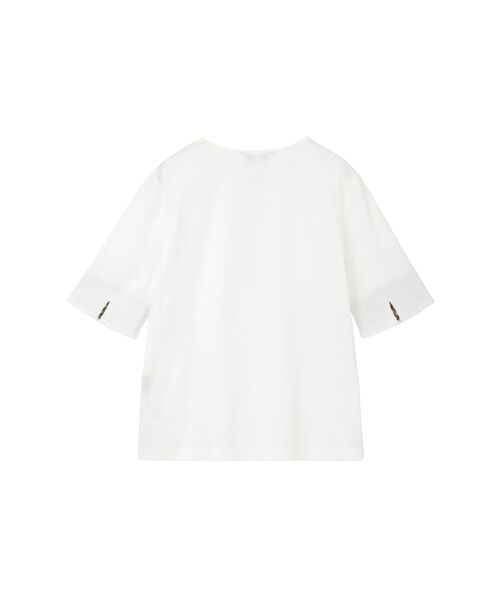 DAKS / ダックス その他トップス | ハウスチェックカフス5分袖Tシャツ | 詳細3