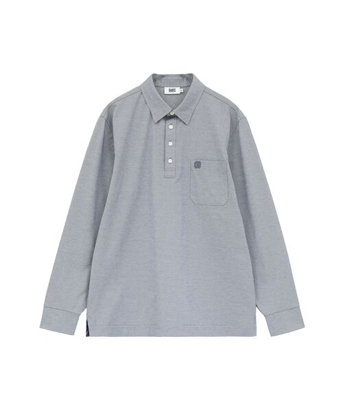DAKS / ダックス その他トップス | 【天然抗菌】ニット テーラードライン シャツ風ポロシャツ（ブルー）