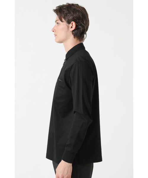 DAKS / ダックス その他トップス | GIZA天竺 チェック前立て ジップアップポロシャツ | 詳細1