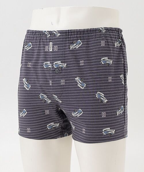 DAKS LONDON　アンダーウェア  / ダックス　ロンドン　アンダーウェア トランクス | 前開きニットトランクス（チャコール）