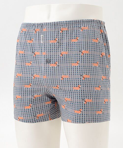 DAKS LONDON　アンダーウェア  / ダックス　ロンドン　アンダーウェア トランクス | 前開きニットトランクス（チャコール）