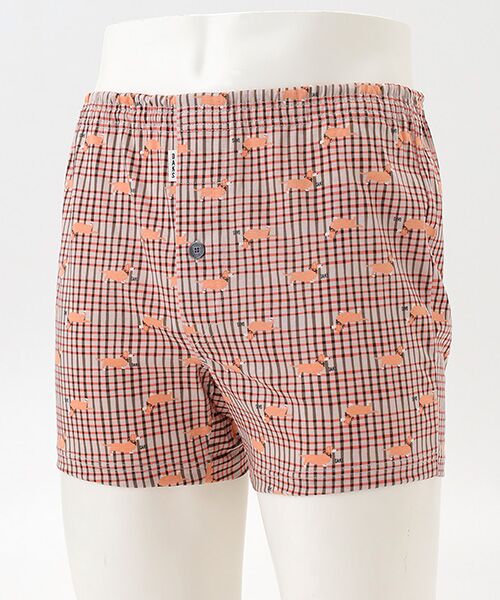 DAKS LONDON アンダーウェア /ダックス ロンドン アンダーウェア 前開きニットトランクス モカ M