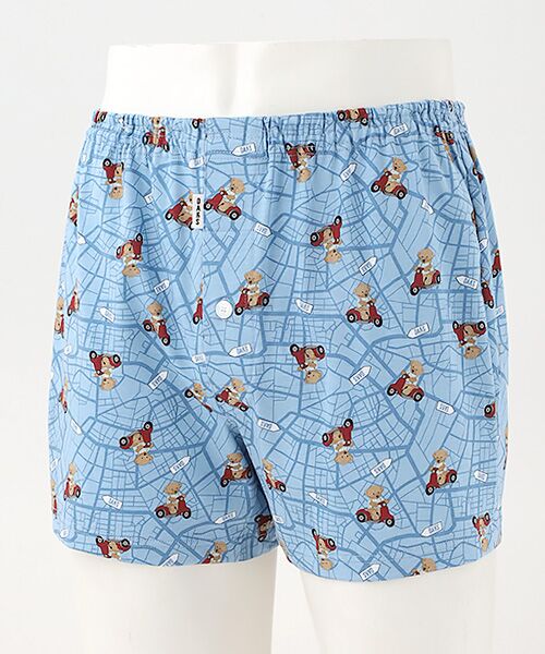 DAKS LONDON　アンダーウェア  / ダックス　ロンドン　アンダーウェア トランクス | 前開きニットトランクス（ブルー）