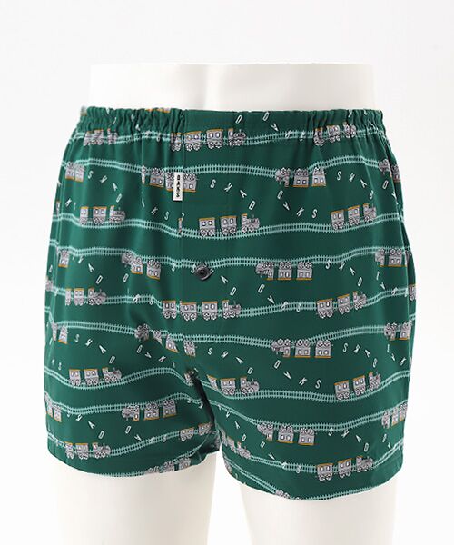 DAKS LONDON　アンダーウェア  / ダックス　ロンドン　アンダーウェア トランクス | 前開きニットトランクス（グリーン）