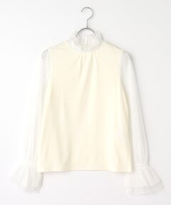 Dear Princess / ディア プリンセス カットソー | 【日本製】コットンウォーム　袖チュールカットソー