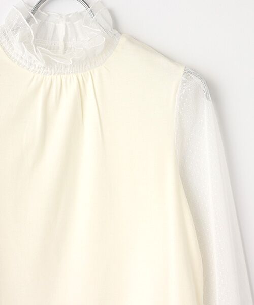 Dear Princess / ディア プリンセス カットソー | 【日本製】コットンウォーム　袖チュールカットソー | 詳細2
