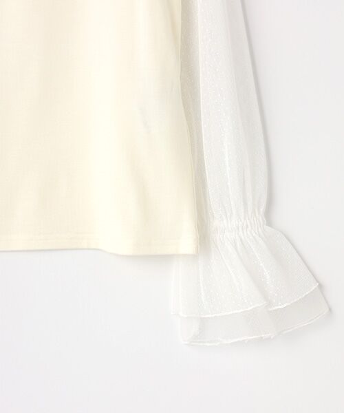 Dear Princess / ディア プリンセス カットソー | 【日本製】コットンウォーム　袖チュールカットソー | 詳細3