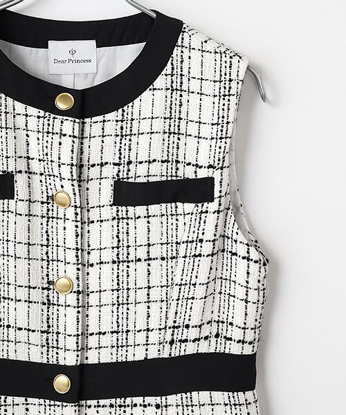 Dear Princess / ディア プリンセス ミニ丈・ひざ丈ワンピース | スラブブッチャーツイード　ワンピース | 詳細2