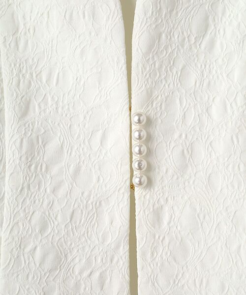 Dear Princess / ディア プリンセス ノーカラージャケット | TCストレッチジャガード　ノーカラージャケット | 詳細1