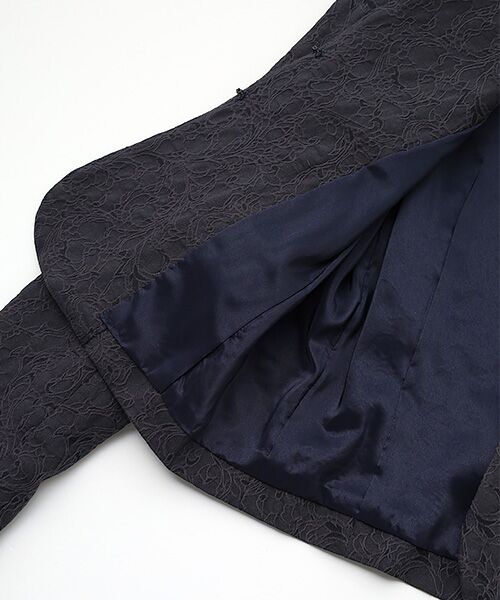 Dear Princess / ディア プリンセス ノーカラージャケット | TCストレッチジャガード　ノーカラージャケット | 詳細5