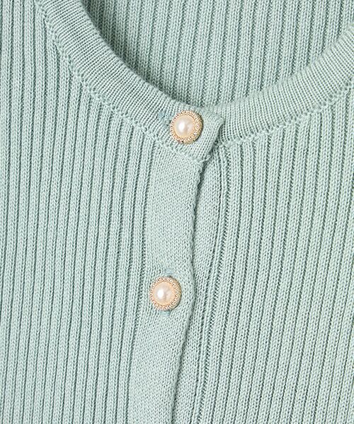 Dear Princess / ディア プリンセス カーディガン・ボレロ | パールボタン　リブカーディガン | 詳細7