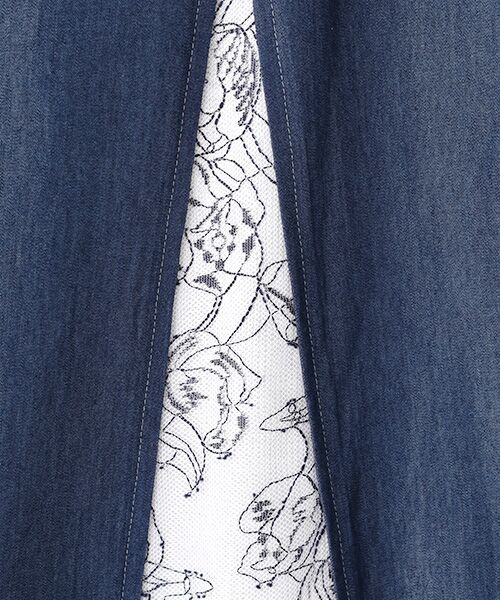 Dear Princess / ディア プリンセス デニムパンツ | レース切替　デニムフレアパンツ | 詳細6