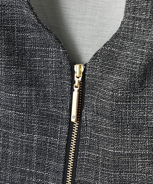 Dear Princess / ディア プリンセス ロング・マキシ丈ワンピース | フルジップ　ツイードワンピース | 詳細7