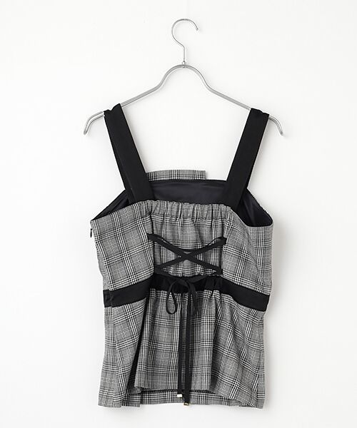 Dear Princess / ディア プリンセス キャミソール・チューブトップ | マルチチェック キャミビスチェ | 詳細1