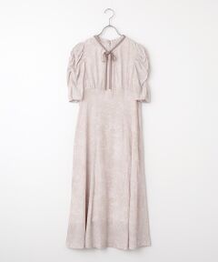 Dear Princess / ディア プリンセス ロング・マキシ丈ワンピース | 割繊デシンプリント　ワンピース