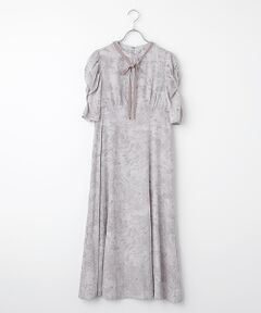 Dear Princess / ディア プリンセス ロング・マキシ丈ワンピース | 割繊デシンプリント　ワンピース