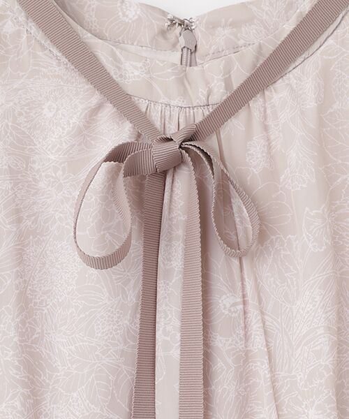 Dear Princess / ディア プリンセス ロング・マキシ丈ワンピース | 割繊デシンプリント　ワンピース | 詳細1